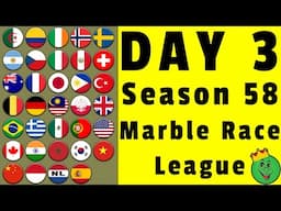 Marble Race League Season 58 Day 3 Marble Race / Marble Race King