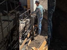 Rebar is tied and now we are ready for concrete. #concretework #diy #fyp #woodshop #foundation