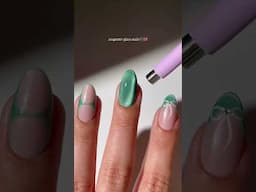 Nails so coquette, even the waves are blushing 🌊💅💚 Credit: @simlynail