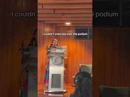 At least I could hide my nerves 🤷‍♀️ #academia #archaeology #presentation