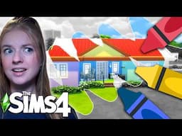 i tried the coloring book challenge in the sims 4