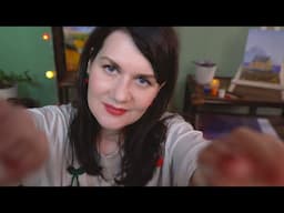 ASMR Massage, Relaxation, Tingles in an artist's studio