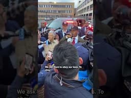 Newark Mayor Ras Baraka addresses crowd following his release