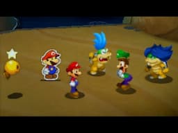 Mario & Luigi Paper Jam Bros. - 100% Walkthrough Part 44 Gameplay - Ludwig Koopa & Larry Boss Fight