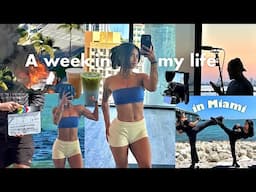 A week in my life in Miami🌴 | Travel vlog, hotel leg workout, rehearsals + filming a short film