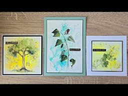 BRUSHOS AND A STENCIL #brusho #cardmaking #49andmarket #buddlycrafts