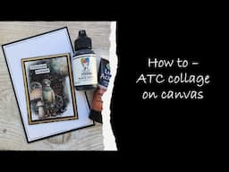 Create your own collage art on canvas.