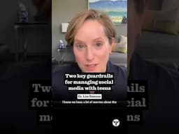 Two key guardrails for managing social media with teens #shorts #parenting #socialmedia