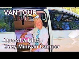 VAN TOUR: ONE-OF-A-KIND, COZY MINIVAN CAMPER!