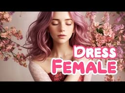 Dress female | Loop of Beautiful Soft Binaural Crossdressing Meditation  | TGTF MTF Sissy