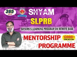 SLPRB (SHYAM'S LEARNING PROGRAM ON REMOTE BASEMENTORSHIP PROGRAMME)... #shyaminstitute
