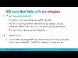 Integrated Development Environments (IDEs) and their Common Tools