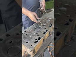 Engine Head Repairing Process #automobile #skills #mechanic #repair #restoration #rebuild #head