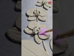 Orchids💖💖💖 #creativecat #art #airdryclay
