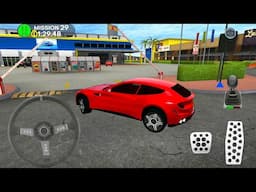 Taxi Car Drive To Parking Lot #8 - Drive Through Bar Gate - Android Gameplay