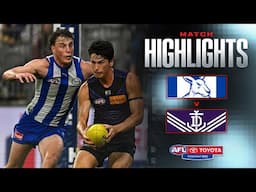 North Melbourne v Fremantle Highlights | Round 14, 2025 | AFL