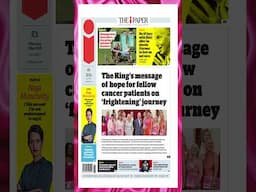 The king's message of hope for fellow cancer pateints on 'frigthening' journey #uknews