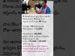 5 గేదెలతో డెయిరీ ఫార్మ్ | Dairy Business Idea | Small Investment Big Profit!#shorts #farming