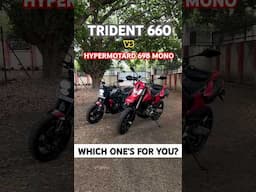 Hypermotard 698 Mono vs Trident 660 – Which Middleweight Bike Wins? | autoX #shorts