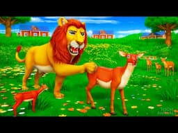 Hungry Lion King vs Crazy Deer - Funny Jungle Battle Full of Hilarious Wildlife Moments!