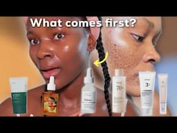 HOW TO PROPERLY LAYER YOUR MORNING SKINCARE PRODUCTS | Dark spots and hyperpigmentation routine