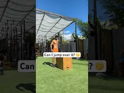 Can you jump over something eye level? Let's find out!