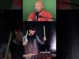 Emil Vergo drummer pours water all over his drums #shorts