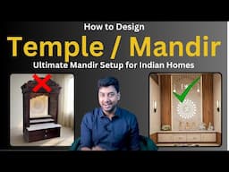 Perfect Temple Design for Indian Homes | Vastu + Budget Tips + Lighting Ideas + Common Mistakes