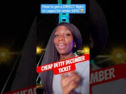 I Found a £805 Direct Flight to Lagos in Detty December! 😱✈️🇳🇬 #cheapflights #shortsafrica