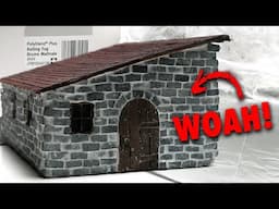 Foam Bricks + Real Grout = Insanely Realistic Results