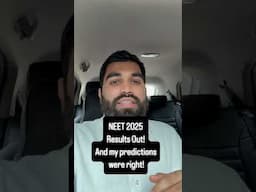 NEET 2025: My predictions?