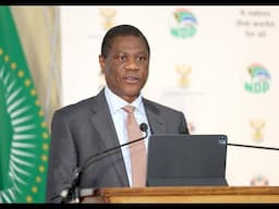 Deputy President Paul Mashatile delivers the address at the Harambee Youth Employment Accelerator