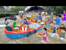 Barish Floods Greedy Boat Wala Selling Street Food Lalchi Hindi Kahaniya Hindi Stories Funny Comedy