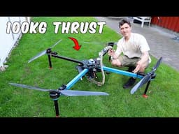 Heavy Lift Drone 100kg Test - It Works!