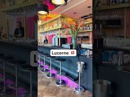 Lucerne, Walking Through a Beautiful Hotel Restaurant and Bar #lucerne #bar  #beautiful #travel