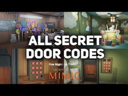All Secret Door Codes Combinations - FNAF Secret of The Mimic