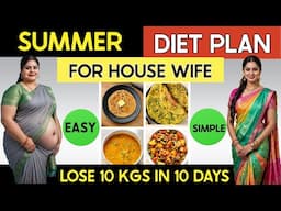 Housewife's Easy Indian Diet Plan For Weight Loss ( Vegetarian ) | FREE Diet Plan For Weight Loss