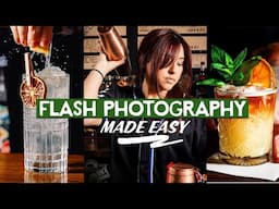 EASY OFF CAMERA FLASH SETUP FOR COCKTAIL PHOTOGRAPHY!