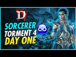BEST Sorcerer Early Endgame & Leveling Build Guide! T4 EZ Season 8 Diablo 4
