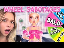 Wheel SABOTAGES my OUTFITS in Dress to Impress