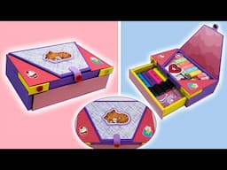 Amazing Cardboard Crafts // How to Make a Pencil Case for Storing Stationery