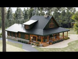 40'x30' (12x9m) Charming, Peaceful, Perfect – The 3-Bedroom Farmhouse You’ll Adore