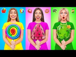 एक ही रंग का भोजन चुनौती | शरारत युद्ध TeenDO Challenge