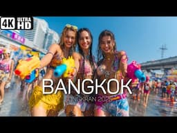 🇹🇭 THAILAND'S MOST ICONIC WATER PARTY in Silom [4K] Songkran in Bangkok 2025