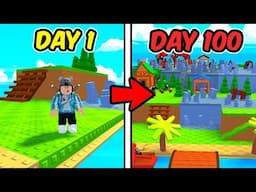 Surviving 100 Days in Roblox Build an Island!
