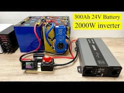 how Build home solar battery backup 24V BMS 300A Home Energy Storage