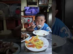 Eat soaked papaya with rice.