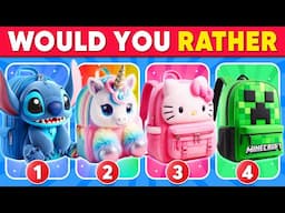 Would You Rather...? Choose Your SCHOOL SUPPLIES 🏫🤑💯 Quiz Kingdom