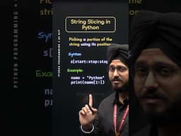 String Slicing in Python #Python #NesoAcademy #QuickConcepts