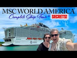 MSC World America | Full Walk Through Tour Including SECRET Speakeasy Bar!
